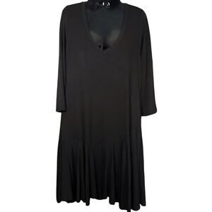 A La Tzarina Dress NWT Women sz. L Asymmetrical Minimalist Lagenlook